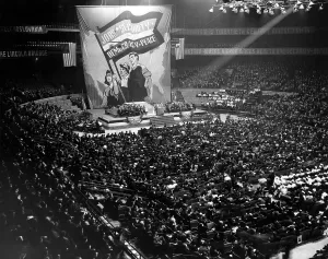 Images Dated 12th March 2007: Communist rally in Chicago, 1938. Courtesy: CSU Archives/Everett Collection