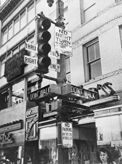 Lcgr1409 Prints: A complicated traffic signal to uncomplicate traffic in Washington