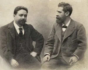 Breton Prints: The composers Isaac Albniz (left) and Toms Bretn