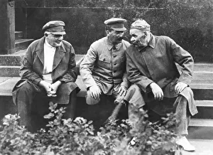 Moscow Prints: Comrades A. S. Yenukidze, Josef Stalin