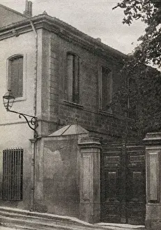 Philosophy Prints: COMTE, Auguste (1798-1857). Comte's birth house in Montpellier
