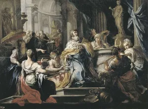 Solomon 931 Bc Prints: CONCA, Sebastiano (1680-1764). The Idolisation of Solomon