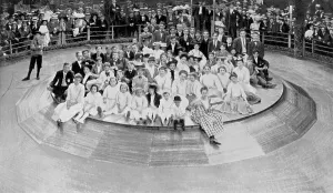 Brooklyn Prints: Coney Island, human roulette wheel