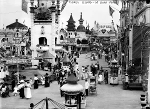 Boardwalk Prints: Coney Island, Luna Park. New York City, photograph, ca. 1910-1915