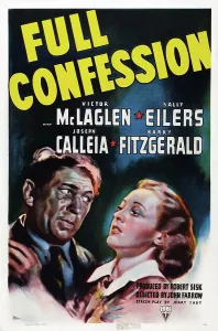 Pamela Prints: FULL CONFESSION, US poster art, from left: Victor McLaglen, Pamela Blake, 1939