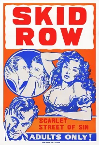 1943 Movies Prints: CONFESSIONS OF A VICE BARON, (aka SKID ROW, reissue title), US poster art, 1943