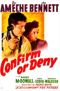 Images Dated 14th June 2013: CONFIRM OR DENY, US poster, from left: Don Ameche