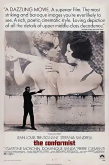 1970 Movies Prints: THE CONFORMIST, (aka IL CONFORMISTA), US poster art, Stefania Sandrelli, 1970