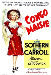 Images Dated 17th June 2013: CONGO MAISIE, US poster, Ann Sothern, 1940