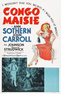 Sothern Prints: CONGO MAISIE, US poster art, bottom from left, John Carroll, Ann Sothern, 1940