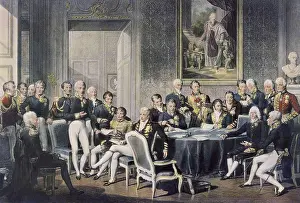 Litography Prints: Congress of Vienna (1814-1815)
