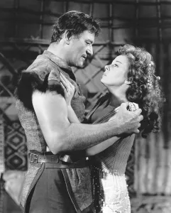 Images Dated 24th April 2013: THE CONQUEROR, from left, John Wayne, Susan Hayward, 1956