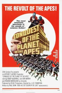 Murray Prints: CONQUEST OF THE PLANET OF THE APES, US poster, Don Murray (shackled), 1972