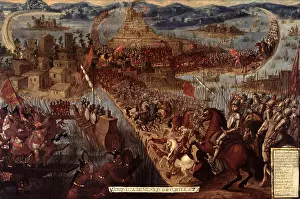 THE CONQUEST OF TENOCHTITLAN, by unknown 17th century European artists