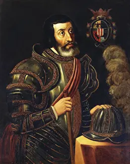 Feather Prints: Conquistador Hernan Cortes, invaded the territory of the Aztec Empire in 1519