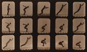 Motion Prints: Consecutive images of a man leaping