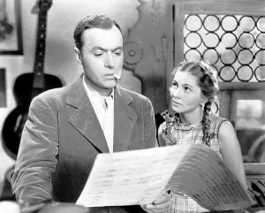 Sheet Music Prints: THE CONSTANT NYMPH, from left, Charles Boyer, Joan Fontaine, 1943