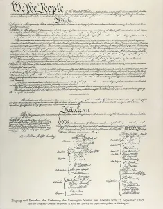 Policies Prints: The Constitution of the United States (17th September 1787)