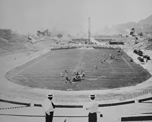 Construction Prints: Construction of the Rose Bowl Stadium