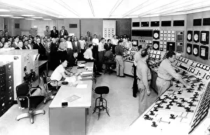 Workers Prints: Control room of the Shippingport Nuclear (Atomic) Power Plant