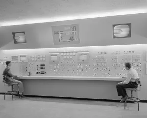 Control Room Prints: Control room of the Wind Tunnel at Lewis Flight Propulsion Laboratory
