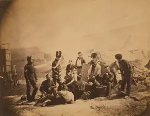 Ukraine Prints: COOKING HOUSE, 8TH HUSSARS, 1855, by Roger Fenton