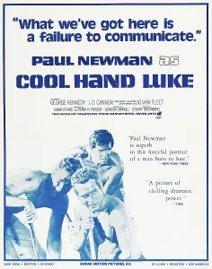 COOL HAND LUKE, foreground: Paul Newman on poster art, 1967