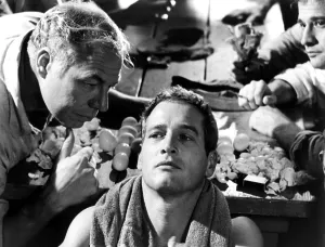 Towel Prints: COOL HAND LUKE, George Kennedy, Paul Newman, Lou Antonio, 1967