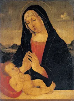 Lying Prints: copy from Bellini Giovanni, Madonna Adoring the Sleeping Child
