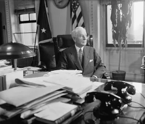 Democratic Prints: Cordell Hull, Secretary of State during the Franklin Roosevelt Presidency. Ca. 1940