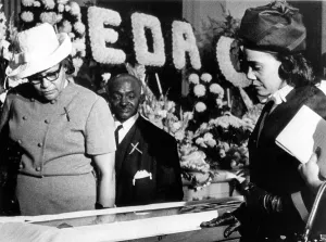 Civil Rights Prints: Coretta Scott King pauses to view the body of her late husband Martin Luther King