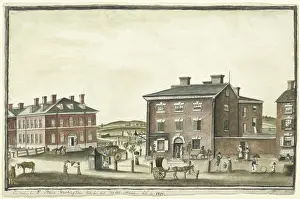 Cityscape Prints: The corner of F Street in Washington DC