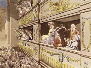 Philosophy Prints: Coronation of Voltaire at the Theatre Francais in 1778