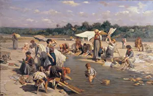 Parasol Prints: Cosola Demetrio, The Laundresses