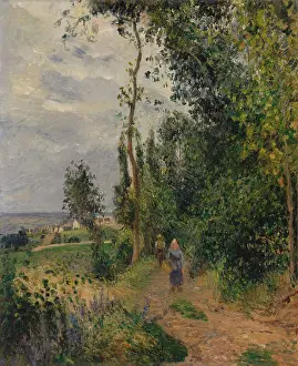 Path Prints: Cote des Grouettes, Pontoise, by Camille Pissarro