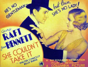 Raft Prints: SHE COULDN'T TAKE IT, George Raft, Joan Bennett, 1935