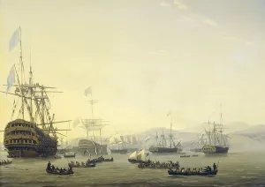 Coast Prints: Council of War on board the Queen Charlotte