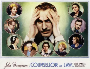 Stevens Prints: COUNSELLOR AT LAW, (center) John Barrymore