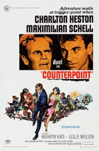 Schell Prints: COUNTERPOINT, US poster art, top from left, Charlton Heston, Maximilian Schell, 1967