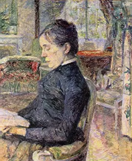 Armchair Prints: The Countess Adele de Toulouse-Lautrec in the living room at Malrom