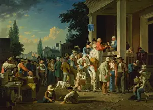 Election Prints: The County Election, 1852, by George Caleb Bingham
