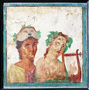 Expectation Prints: Couple with Masks, by unknown artist