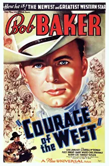 Images Dated 30th August 2014: COURAGE OF THE WEST, US poster, Bob Baker, 1937