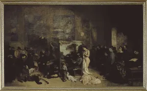 Center Prints: COURBET, Gustave (1819-1877). The Artist's Studio