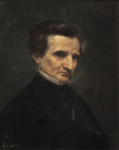 Center Prints: COURBET, Gustave (1819-1877). Hector Berlioz