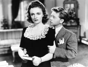 Images Dated 13th November 2015: THE COURTSHIP OF ANDY HARDY, from left: Donna Reed, Mickey Rooney, 1942