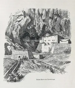 Spanisheurope Prints: Covadonga. Hermitage of Santa Mara