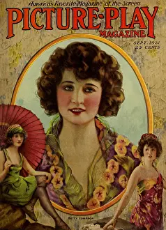 Show Business Prints: Cover of PICTURE PLAY Magazine with portraits of Betty Compson