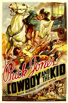 Arm Outstretched Prints: THE COWBOY AND THE KID, from top, Buck Jones, Bill Burrud, 1936