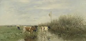 Cattle Prints: Cows in a Soggy Meadow, by Willem Maris
